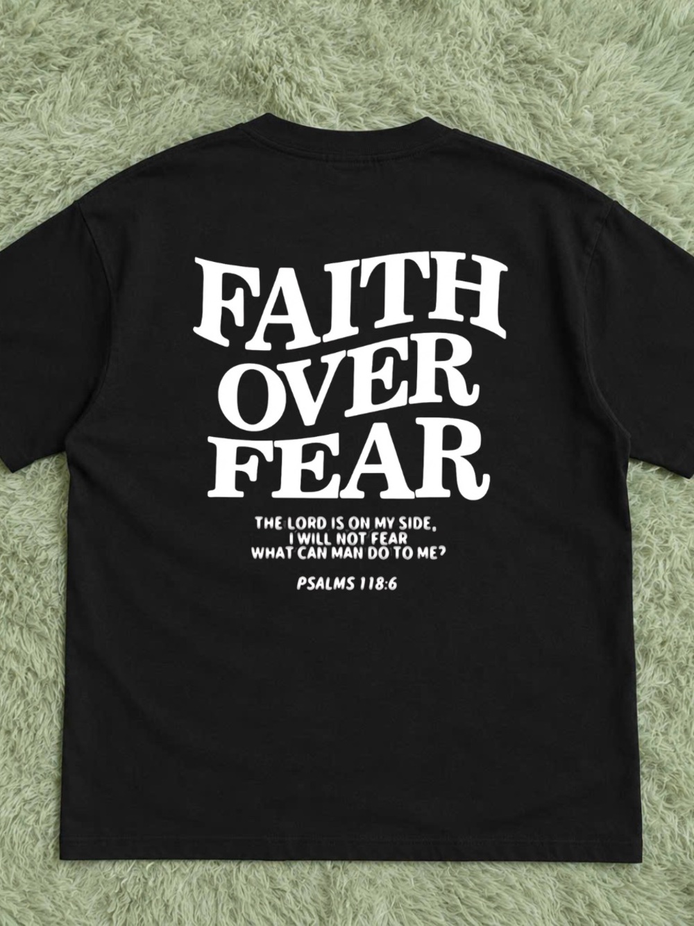 Gildan Black 'Faith Over Fear' Graphic Tee
